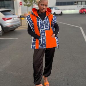 Ankara Hooded Top