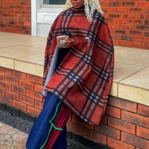 Hooded Melton Cape